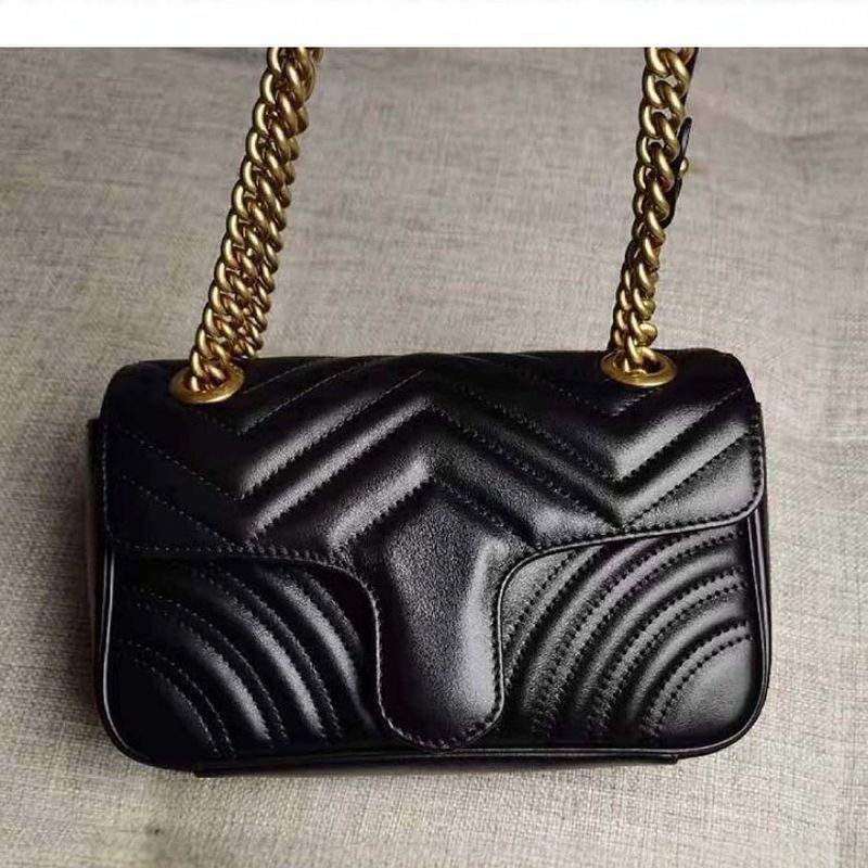 2025 Classic Single Shoulder Crossbody Chain Wave Pattern Heart Marmont Bag_voghion.com