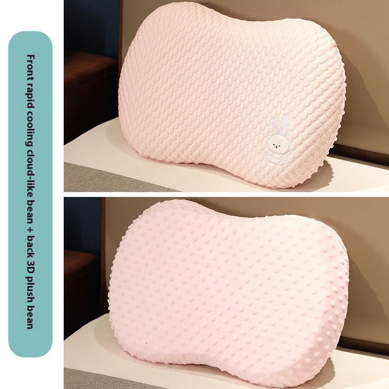 Dormitory Memory Foam Core Ultra Soft Neck Support Sleep Aid Special For Students Men And Women Cat Belly Pillow_voghion.com