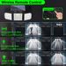 Solar Outdoor Three-Head Sensor Floodlight Remote Control Waterproof Spotlight Garden Lighting Street Emergency Light_voghion.com