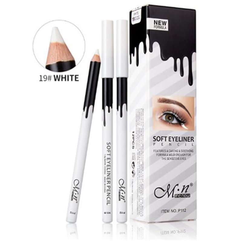 Eyeliner bianco 1PC Penna Impermeabile Lunga Durata Asciugatura rapida Liscia Illuminante Matita per occhi bianchi Wome cil_voghion.com