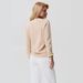 Double-Layered Collar Knit Cardigan For Women – Long Sleeve Ribbed Open Front Sweater In Beige/Brown (Oversized Fit, Fall/Winter Essential)_voghion.com