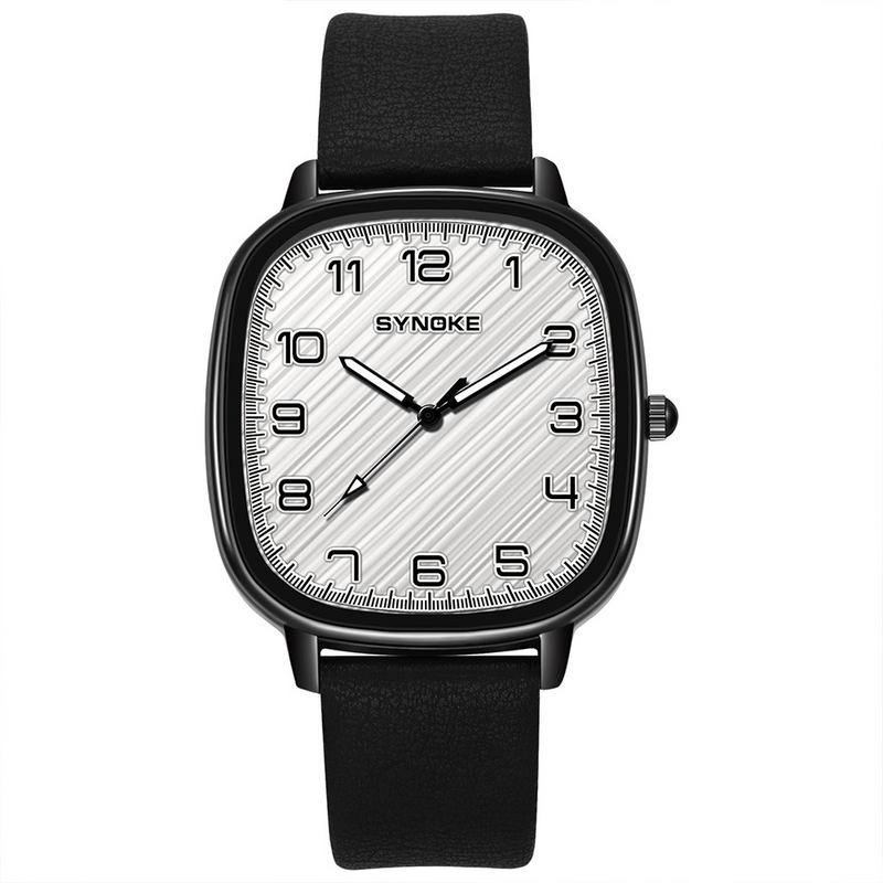 Quartz watch men's sports retro fashion simple design belt quartz watch student watch trendy personality_voghion.com
