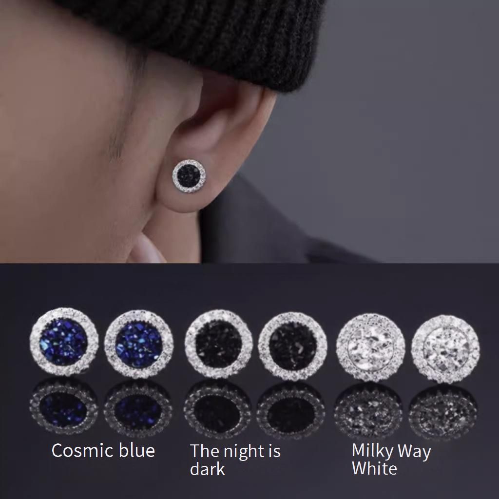 Magnetische Clip-Ohrringe mit Kristallcluster für Damen und Herren – Schmerzfreie, luxuriöse Ohrklemmen ohne Piercing mit elegantem, minimalistischem Design_voghion.com