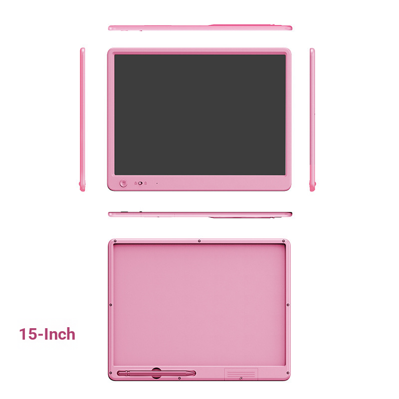 15" LCD Writing Tablet - Colorful High-Resolution Drawing Board For Kids & Adults, Battery-Powered Portable Doodle Pad With Lock Function_voghion.com