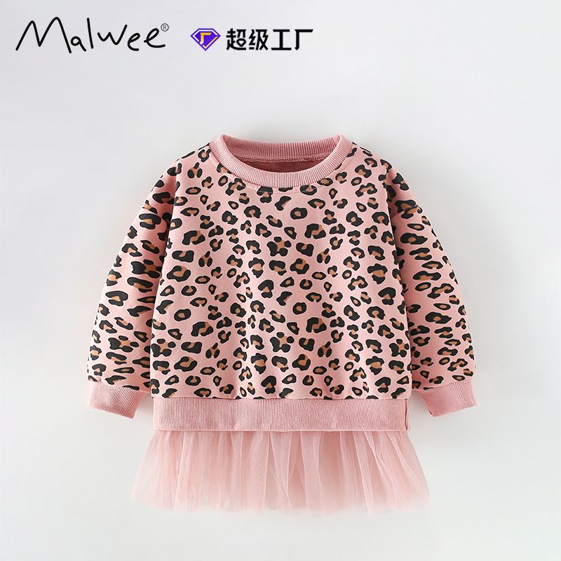 Cross-Border Malwee Autumn Clothing New Sweatshirt Girls Round Neck Cute Print European American Small And Medium_voghion.com