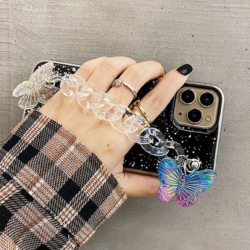 Crystal bracelet butterfly Case for Xiaomi Mi 11 Lite 12 11T 10T 10S Poco F3 Redmi Note 11 K40 Pro 10 Cover Cases_voghion.com