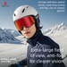 BOLLFO New Model Spherical Large Field Of View Goggles For Men Women, Single And Board Ski Double Layer Anti-Fog_voghion.com