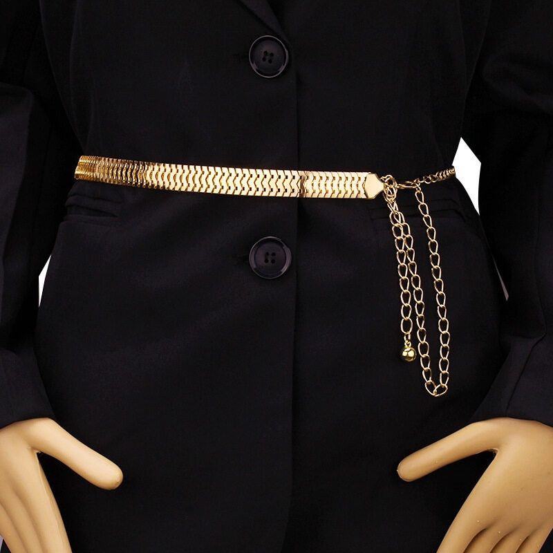 HOT Fashion Women's Gold Jewelry Metal Chain Belt GM133_voghion.com