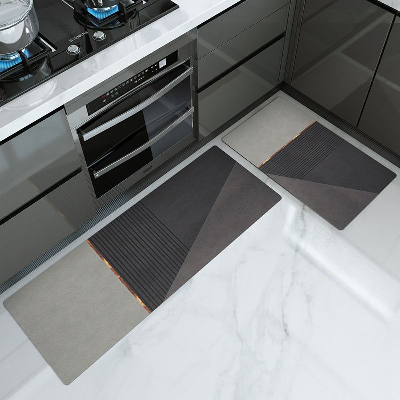 Küchen-Spezial-Fußmatten, rutschfest, wasser- und ölabsorbierend, für den Haushalt, Badezimmer, Anti-Öl-Teppich-Fußmatten_voghion.com