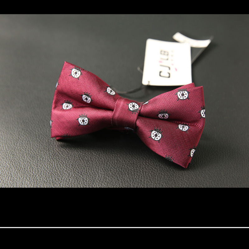 men's suits British fashion version cartoon animal pattern bow tie trendy bow tie_voghion.com