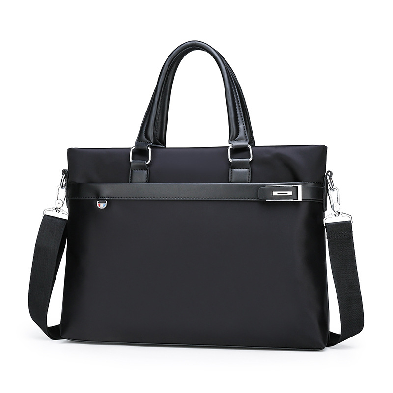 Pánská obchodní aktovka z oxfordské látky, taška přes jedno rameno, na zip, crossbody taška přes jedno rameno, do ruky z nylonu_voghion.com