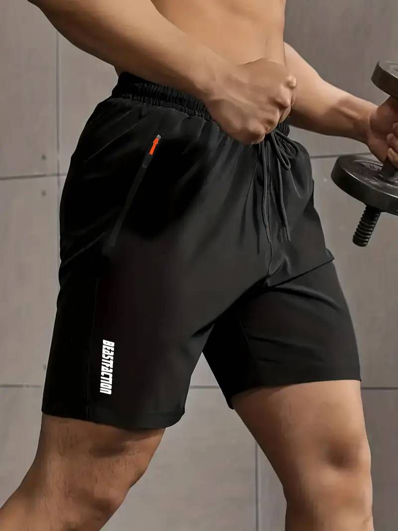 New Men's Casual Shorts, Comfortable Fit, Practical Basic Sports Design, Low-key Simplicity, Classic Neutral Color_voghion.com