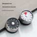 Timer meccanico moderno e minimalista con base magnetica - Conto alla rovescia visivo silenzioso per cucina, studio e ufficio (bianco/nero/rosso, non necessita di batteria)_voghion.com