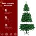 6 Fuß realistischer PVC-Weihnachtsbaum – 650 Zweigspitzen mit Metallsockel für die Weihnachtsdekoration_voghion.com