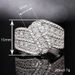 Cao Shi's New Creative With Female Personality Curve Swing Arm Design And Accessories, Full Diamond Boutique Ring_voghion.com