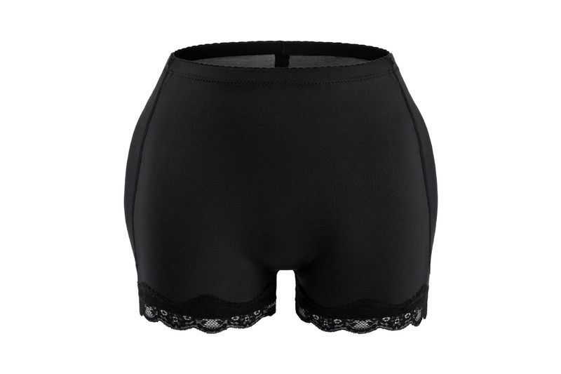 Damen Bauchweg-Hose, Damen-Leggings mit gesäßreichem Schritt, Gesäßhebehose, Spitzen-Seitengurt, Hüftpolster, Taillen-Körperformungshöschen_voghion.com