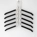 Składany wieszak na ubrania wielowarstwowy – oszczędzający miejsce wieszak na spodnie, koszule i akcesoria (czarno-biały, nowoczesny, minimalistyczny design)_voghion.com