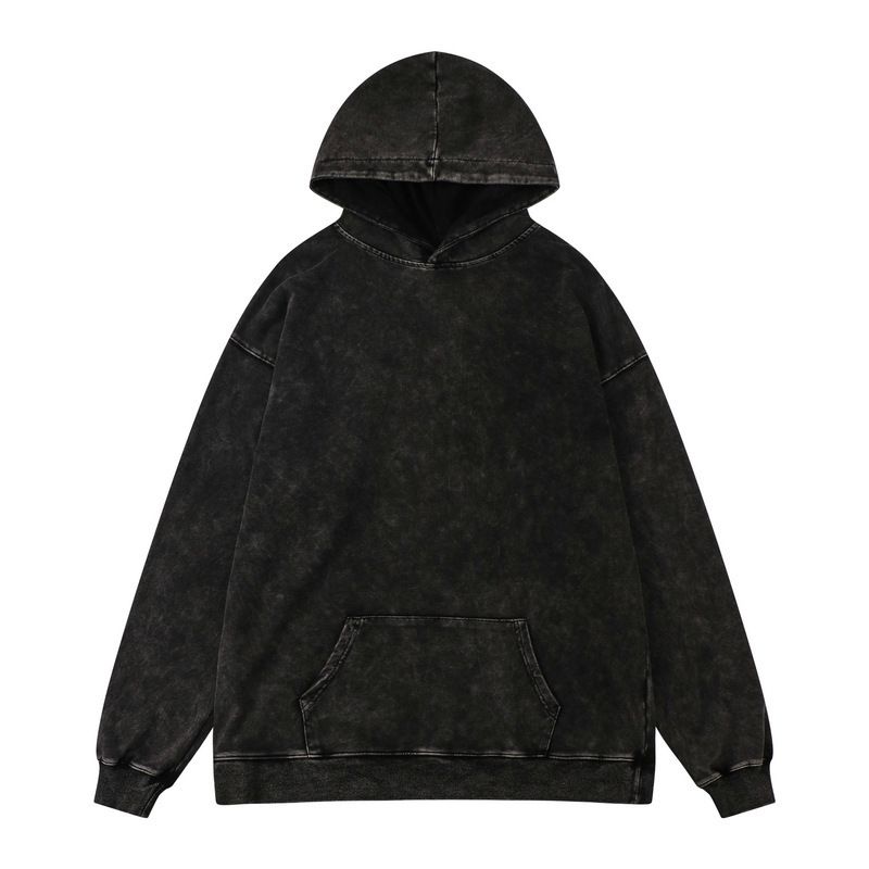 Pullover im Nischenstil, gewaschener, getragener, trendiger Marken-Hoodie, lässiger und einfacher Hoodie_voghion.com