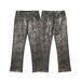 2024 Summer New Trendy Brand Laser Shiny Gold Casual Slightly Stretchy Leopard Print Jeans Unisex_voghion.com