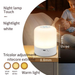 Luce notturna ricaricabile con telecomando touch touch, ausilio per l'alimentazione del bambino, atmosfera per la camera da letto, lampada da comodino_voghion.com