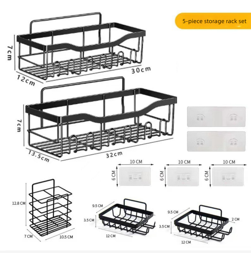 German No-Drill System | TÜV 18kg | 304 Surgical Steel | Spa Organizer_voghion.com