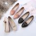 2025 Spring Autumn Round Toe Solid Color SGS Daily Breathable Black Women's Viscose Shoes Low-top Loafers_voghion.com