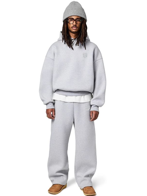 Herren Streetwear Set aus besticktem Hoodie und Jogger, lässiges Lounge-Set mit Schriftzug-Print, trendiges zweiteiliges Outfit_voghion.com