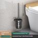 Hochwertiger Toilettenbürstenhalter zur Wandmontage – Robuste Tragkraft von 30 kg, rostfreies Aluminium und pulverbeschichtete Oberfläche für moderne Badezimmer_voghion.com