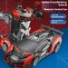 6-Channel Spider Transformable RC Car – One-Button Auto-Change Robot Toy With LED Lights, Rechargeable Battery, Remote Control For Kids_voghion.com