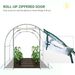 Large Walk-in Greenhouse With Roll-Up Zippered Door - Transparent PVC & Steel Frame - 78.75"W X 98.5"D X 78.75"H_voghion.com