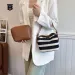 TB BHULAMTE New Lazy Style Women's Luxury Striped Single Underarm Summer Cute Hollow Woven Fashion Crossbody Free_voghion.com