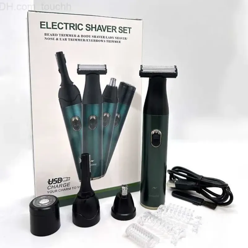 Elektriskt näsöra för män Uppladdningsbart grooming-kit inkluderar ögonbrynstrimmer för ansiktshårborttagning L230823_voghion.com