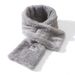 Autumn And Winter Thickened Warm Children's Fluffy Scarf With Neck Cover_voghion.com