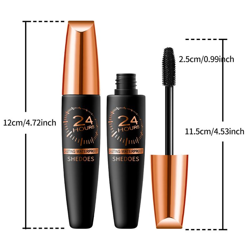 SHEDOES24 Stunden Make-up, verwischbar, nicht verblassend, wasserfest, schweißresistent, dichtes, festes und verlängertes Augenschwarz_voghion.com