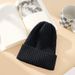 Versatile Candy Color Rabbit Fur Knitted Women's Autumn Winter Korean Style Number Patch Pullover Warm Wool Hat_voghion.com