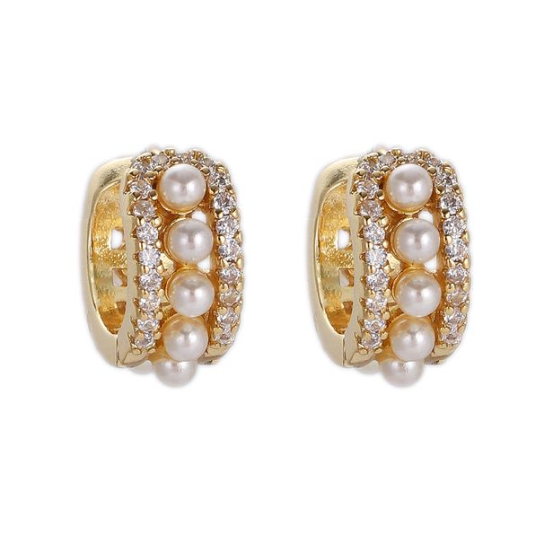 Orecchini di perle retrò con temperamento elegante, stile di piccola fragranza, lusso leggero, design di nicchia, clip per orecchini di alta qualità_voghion.com