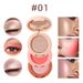 Three color sandwich handy powder blusher high gloss eye shadow pearl matt mini portable makeup dish_voghion.com
