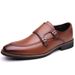 Scarpe casual da uomo in pelle, versatili, traspiranti, formali, slip-on, autunno inverno 2024_voghion.com