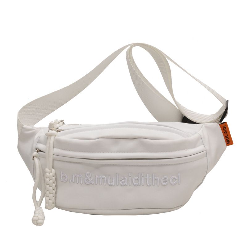 2023 ny brystveske for menn og kvinner, moteriktig crossbody-veske, trendy, enkel og allsidig sportsveske, studentbrodert skulderveske_voghion.com