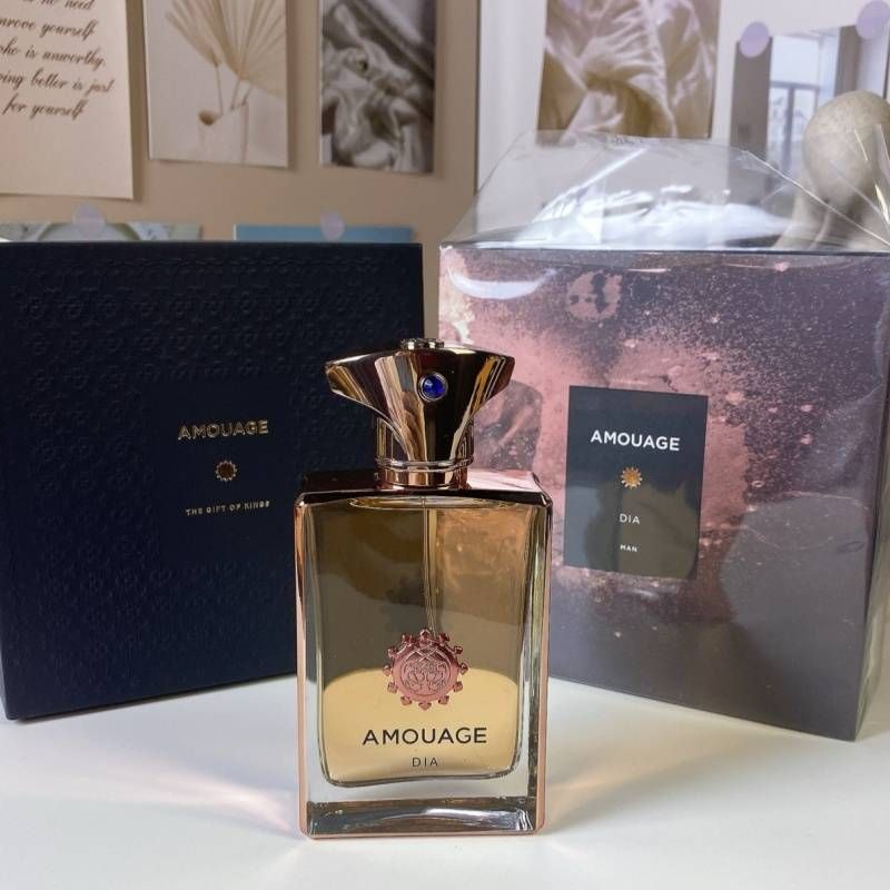 2025 Fashion Limited Style Original Logo Series Amouage Dia Man Male Fragrance Lasting Fragrance Floral Wood Tone Spray Date Holiday Gift Box_voghion.com
