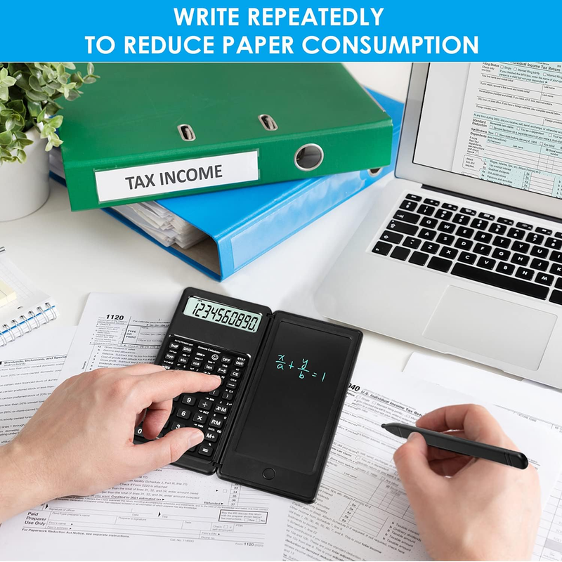 Scientific Calculators For Students, 10-Digit Large Screen, Math Calculator With Notepad, Classroom Must Haves For Middle High School & College_voghion.com