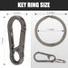 4 Pack Keychain, Metal Key Chain, Sturdy Key Ring, Key Rings Key Organizer Keychain Clip Key Chains For Men Women_voghion.com