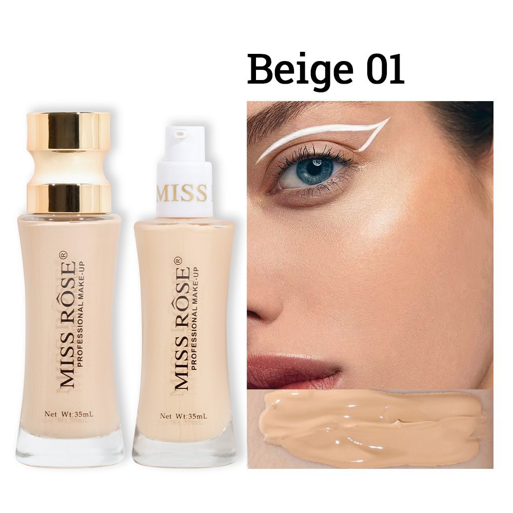 Maquillage du visage longue tenue sans bavure. Fond de teint correcteur naturel et transparent, léger et hydratant_voghion.com