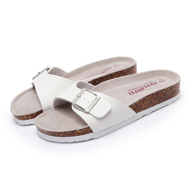 8 Style Sughero 2021 Sandali piatti della nuova moda estiva Pantofole da spiaggia da donna antiscivolo per le vacanze all'aperto Flip_voghion.com