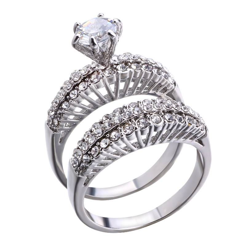 Anillos de pareja de venta caliente de moda de joyería unisex anillos de mujer de moda anillos de circón_voghion.com