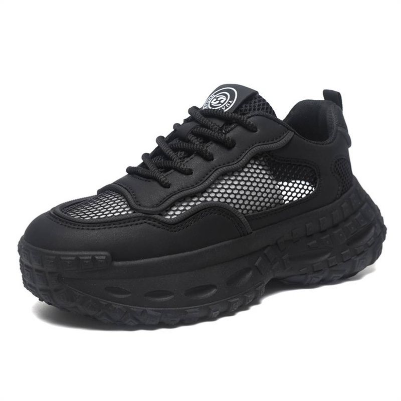 Summer 2025 Fashion Men Mesh Breathable Thick ASole Non-Slip Wear-Resistant Running Shoes 39-44_voghion.com