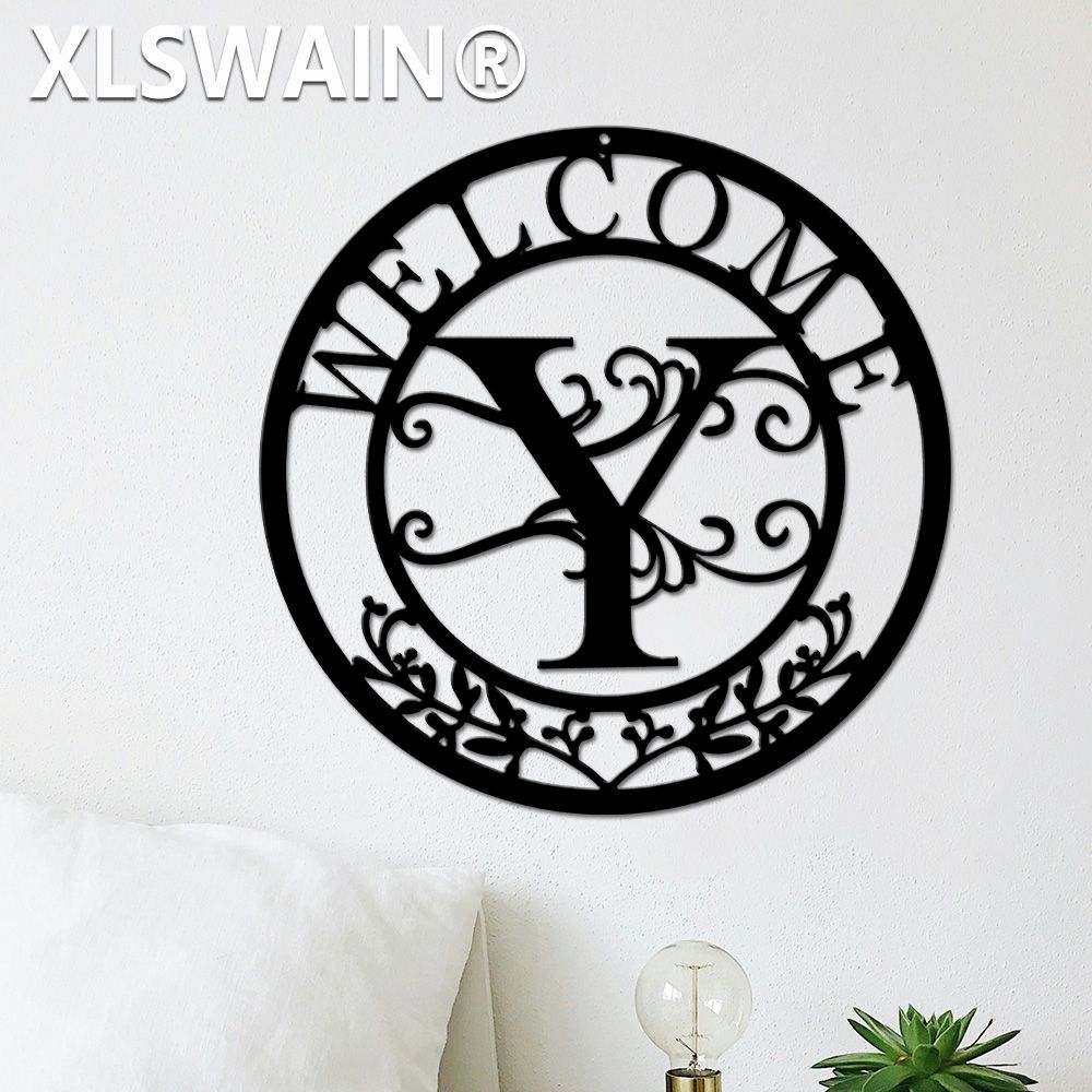 Metal Letter Logo, Indoor And Outdoor Hanging Commemorative Decorations, Split Letter Logo, Letter Gift Country Welcome Sign_voghion.com