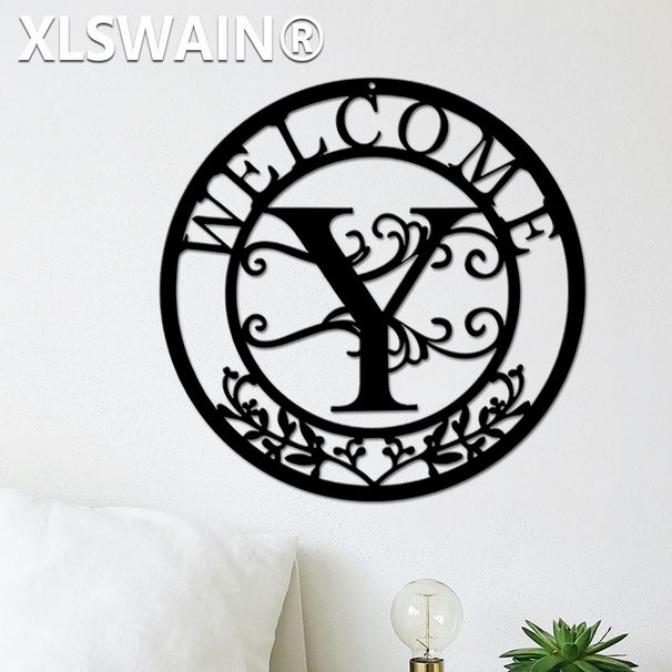 Metal Letter Logo, Indoor And Outdoor Hanging Commemorative Decorations, Split Letter Logo, Letter Gift Country Welcome Sign_voghion.com
