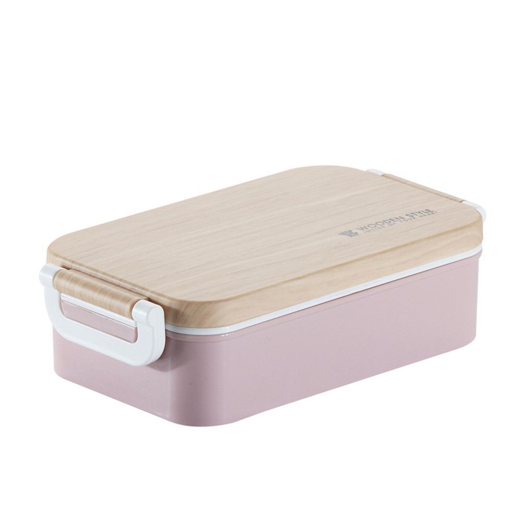 Contenitore per il pranzo portatile con forno a microonde, piatti e posate in legno, contenitore per alimenti per bambini, scuola, ufficio, bento box_voghion.com