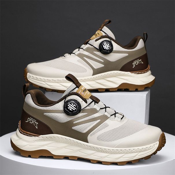 Scarpe da trail running casual, funzionali, traspiranti, alla moda, per sport all'aria aperta, con fibbia automatica, sottili e primavera estate_voghion.com